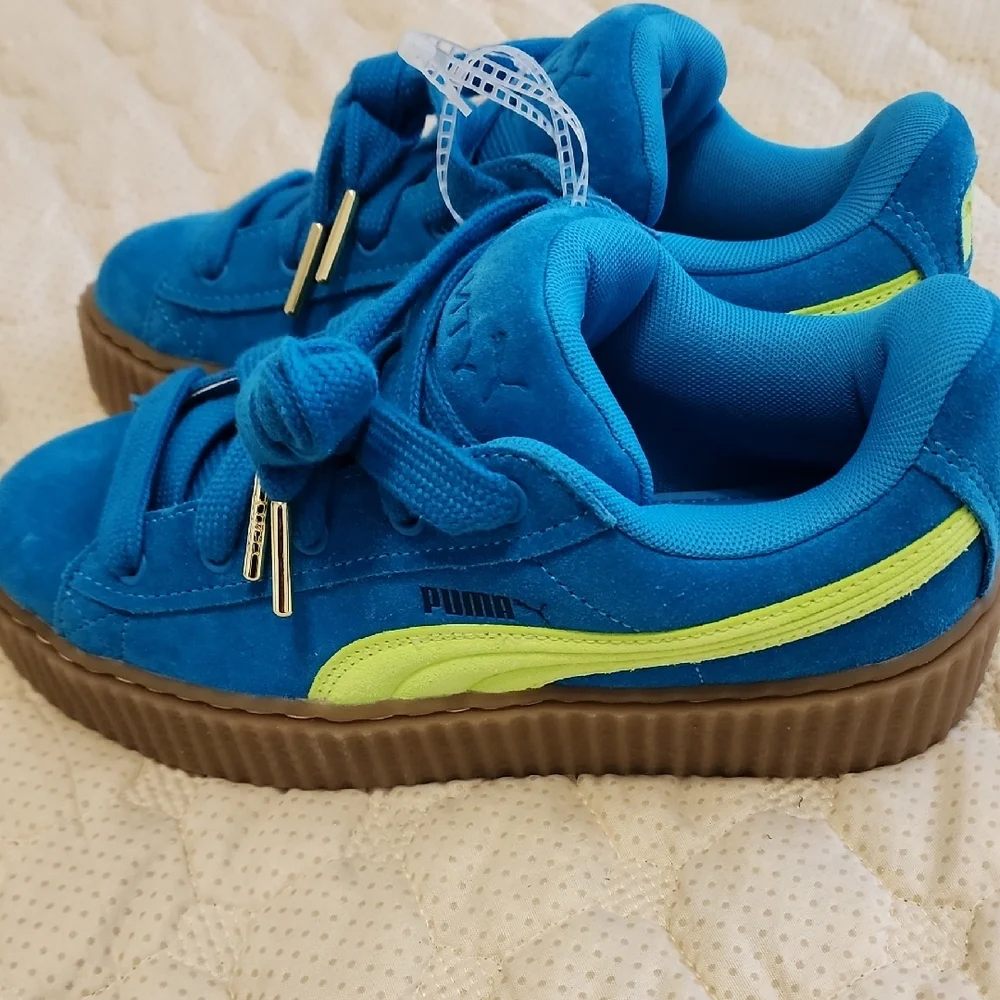 Puma X Fenty Creeper Phatty Junior's Speed Blue/Lime Pow/Gum Sneakers
